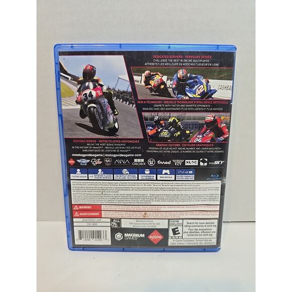 MotoGP 19 PS4 PlayStation 4 Game Case And DISC Tested Working - Picture 2 of 4